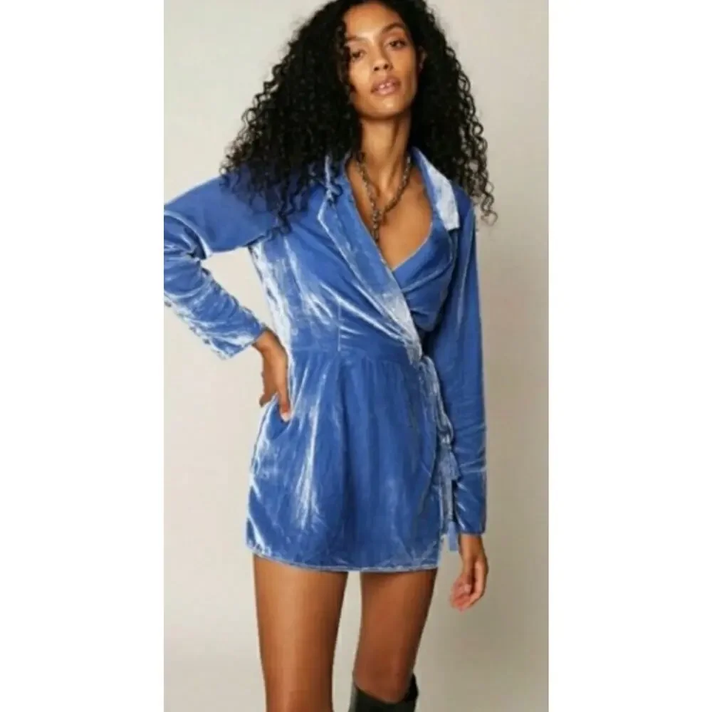Free People‎ Viola Blue Romper